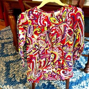 Hanna Andersson pink & purple long sleeve dress size 140